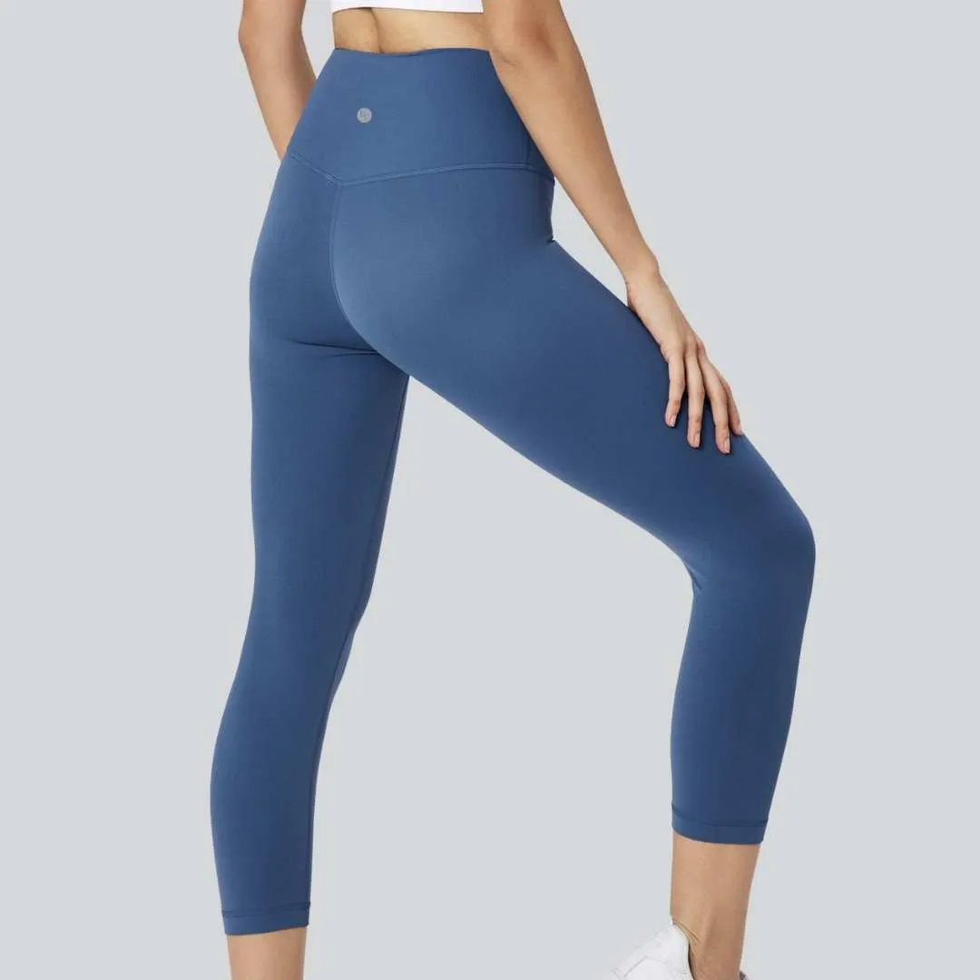 Ankle Length Comfort Leggings - Blue