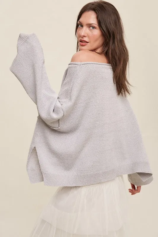 Austin Light Weight Crop Pullover Knit Sweater