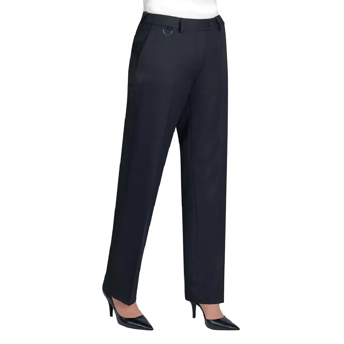 BA054-16 Brook Taverner Ladies Venus Black Waiting Trousers Size 16