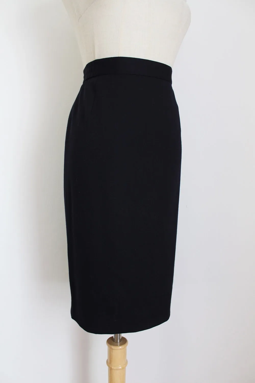 BASLER VINTAGE PENCIL SKIRT NAVY - SIZE 8