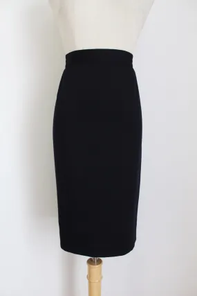 BASLER VINTAGE PENCIL SKIRT NAVY - SIZE 8