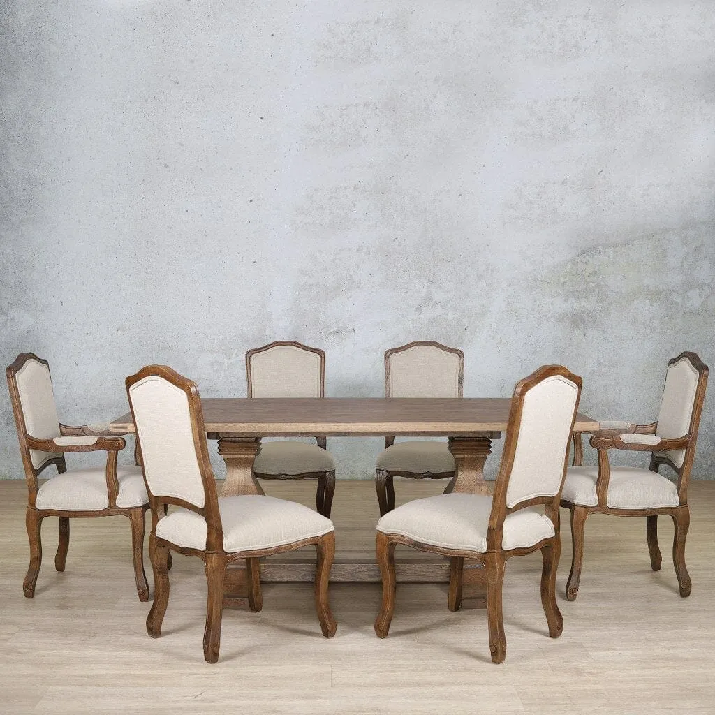 Belmont Wood Top & Duke 6 Seater Dining Set