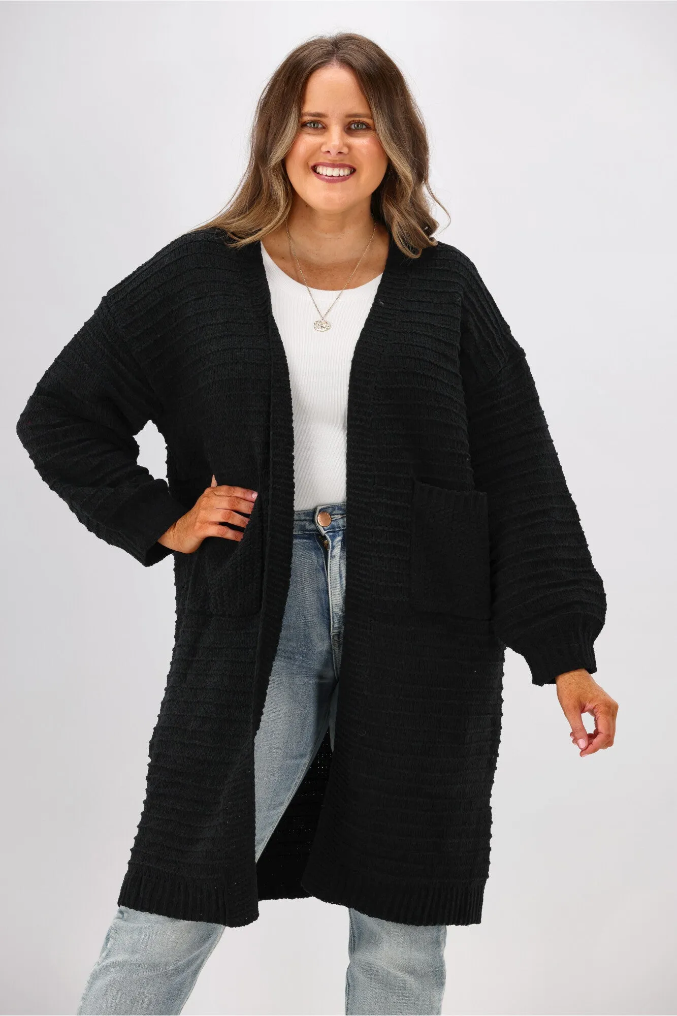 Boho Australia Rosario Cardigan Black