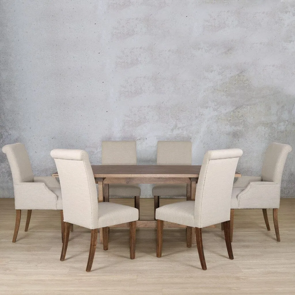 Bolton Wood Top & Baron 6 Seater Dining Set