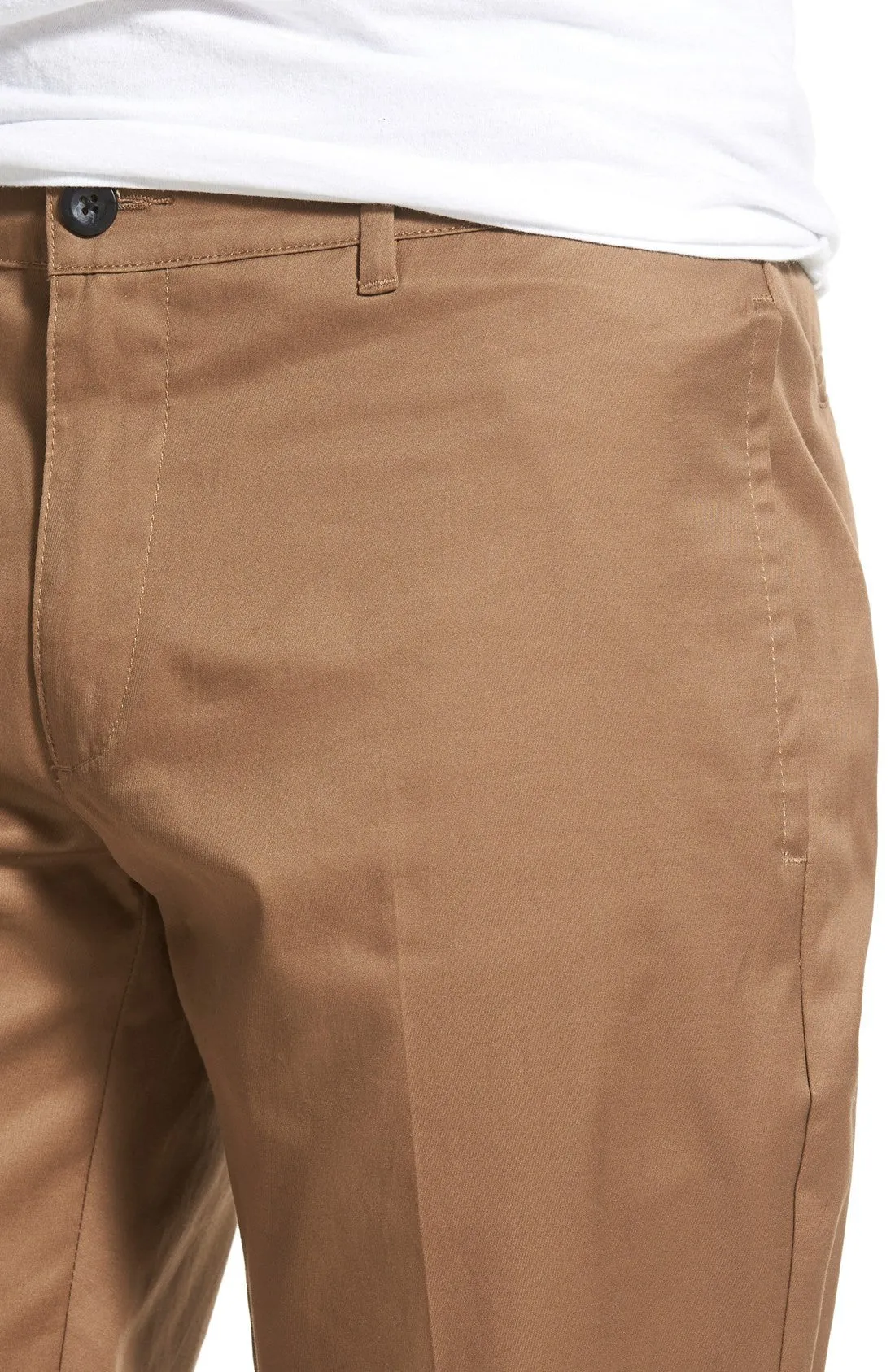 'Box' Straight Leg Chinos