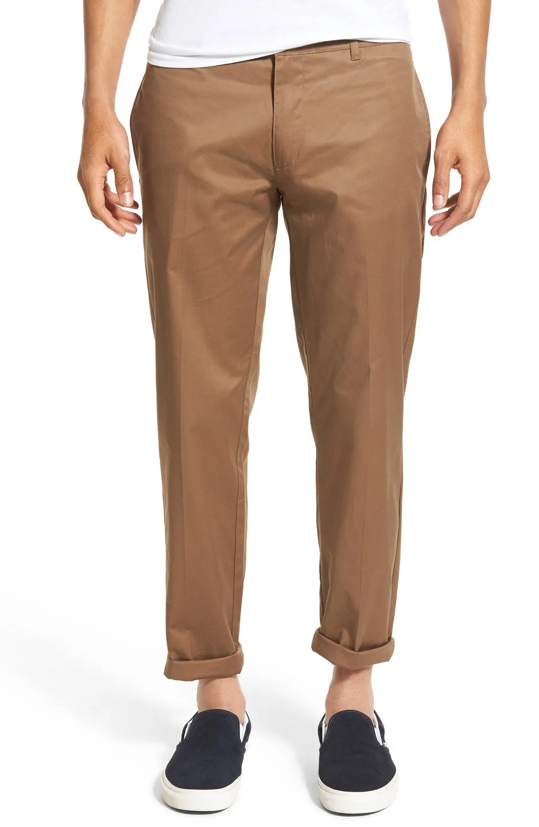 'Box' Straight Leg Chinos