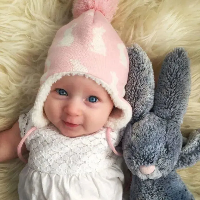 Bunny Sister Knit Hat & Mitten Set | Jan & Jul