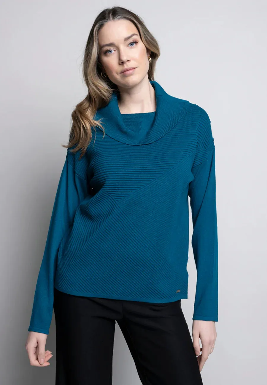 Button Trimmed Textured Top