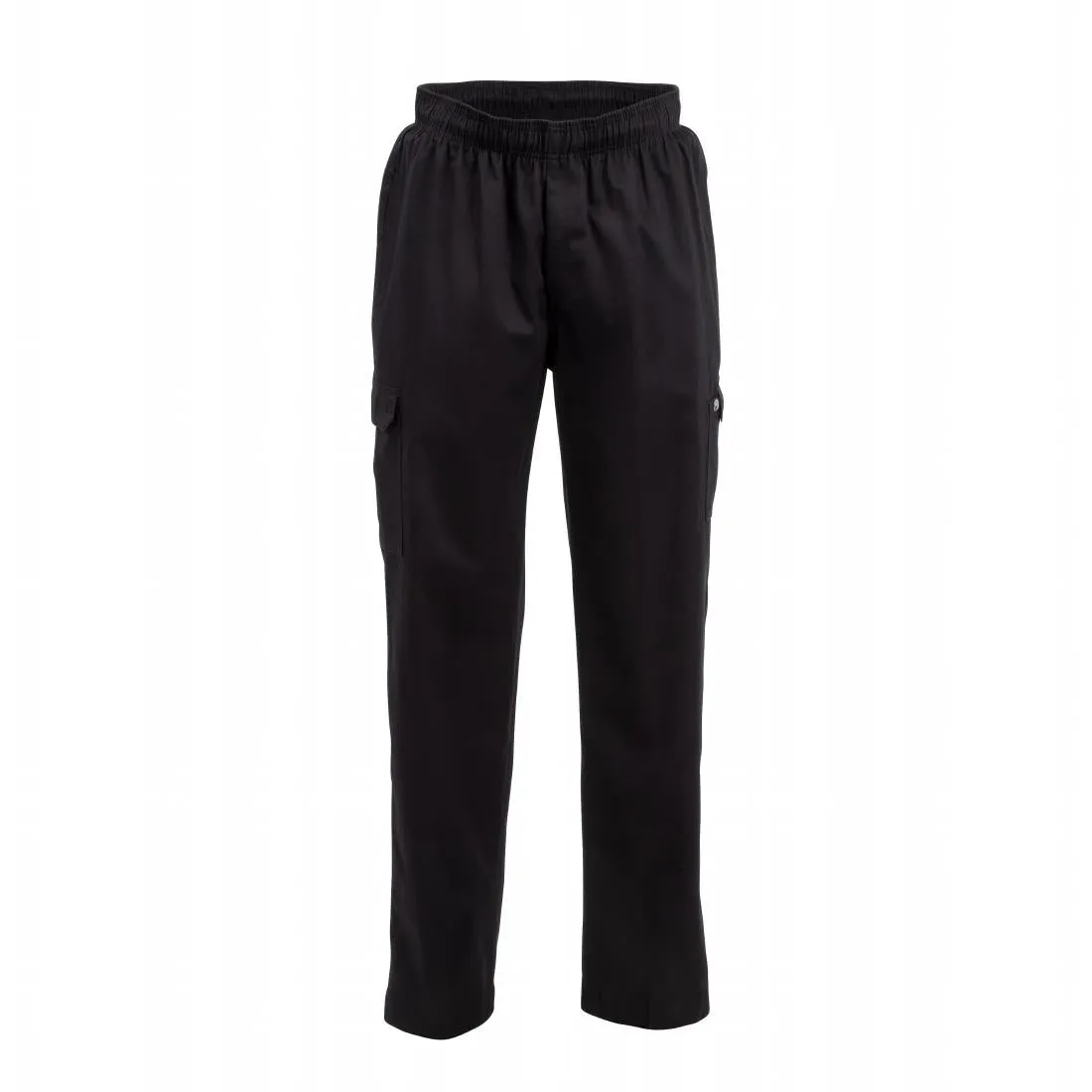 Chef Works Unisex Classic Fit Cargo Chefs Trousers Black S