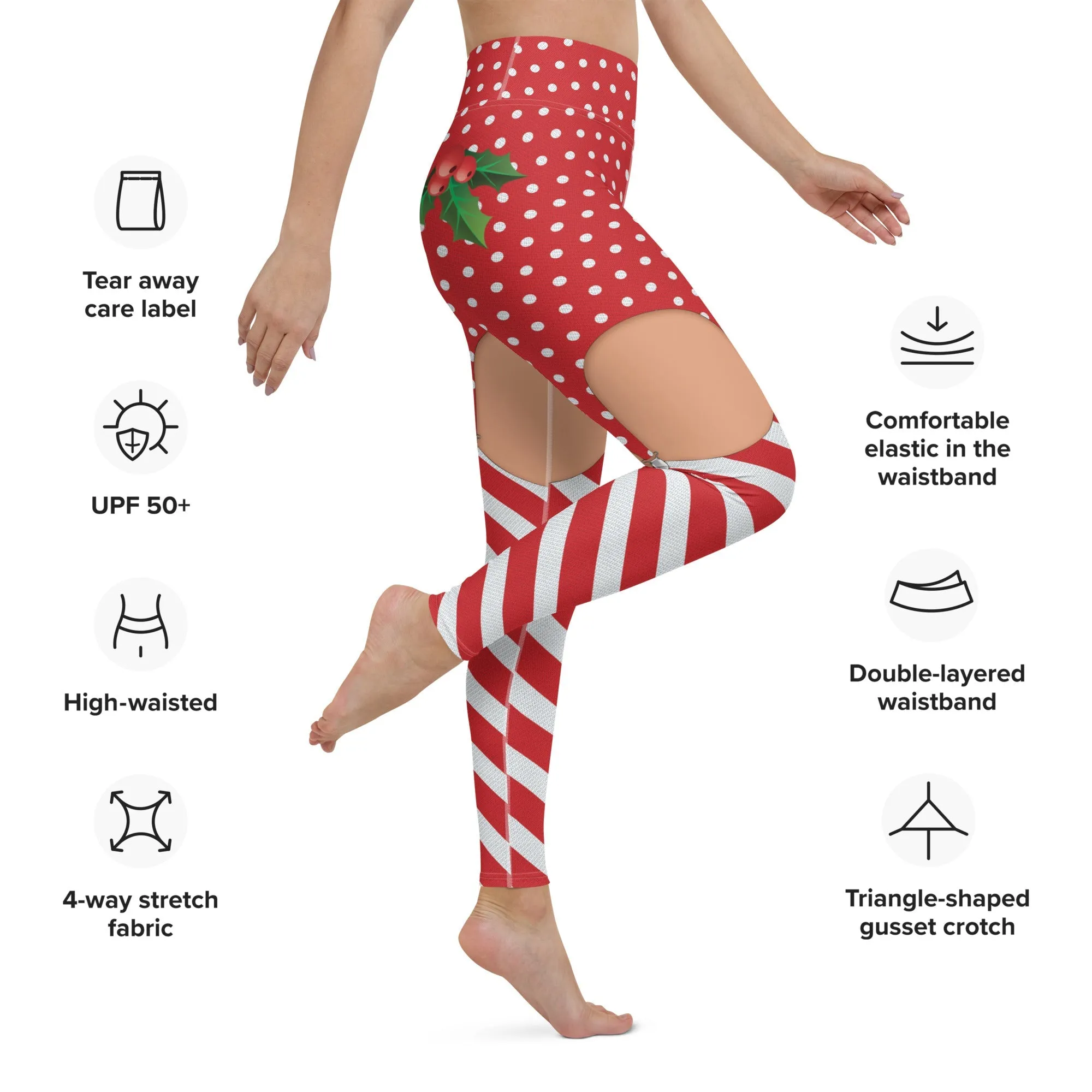 Christmas Suspenders Yoga Leggings