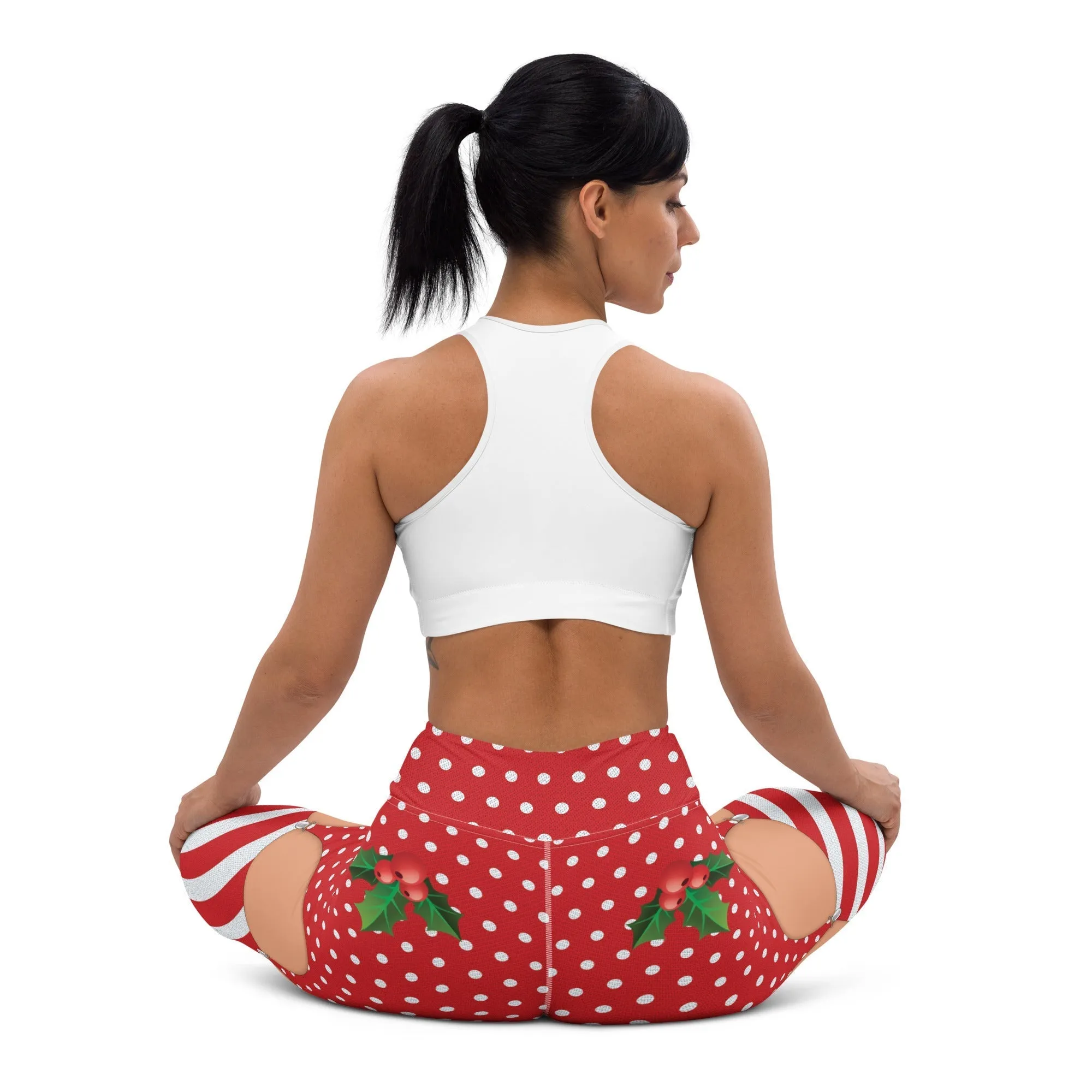 Christmas Suspenders Yoga Leggings