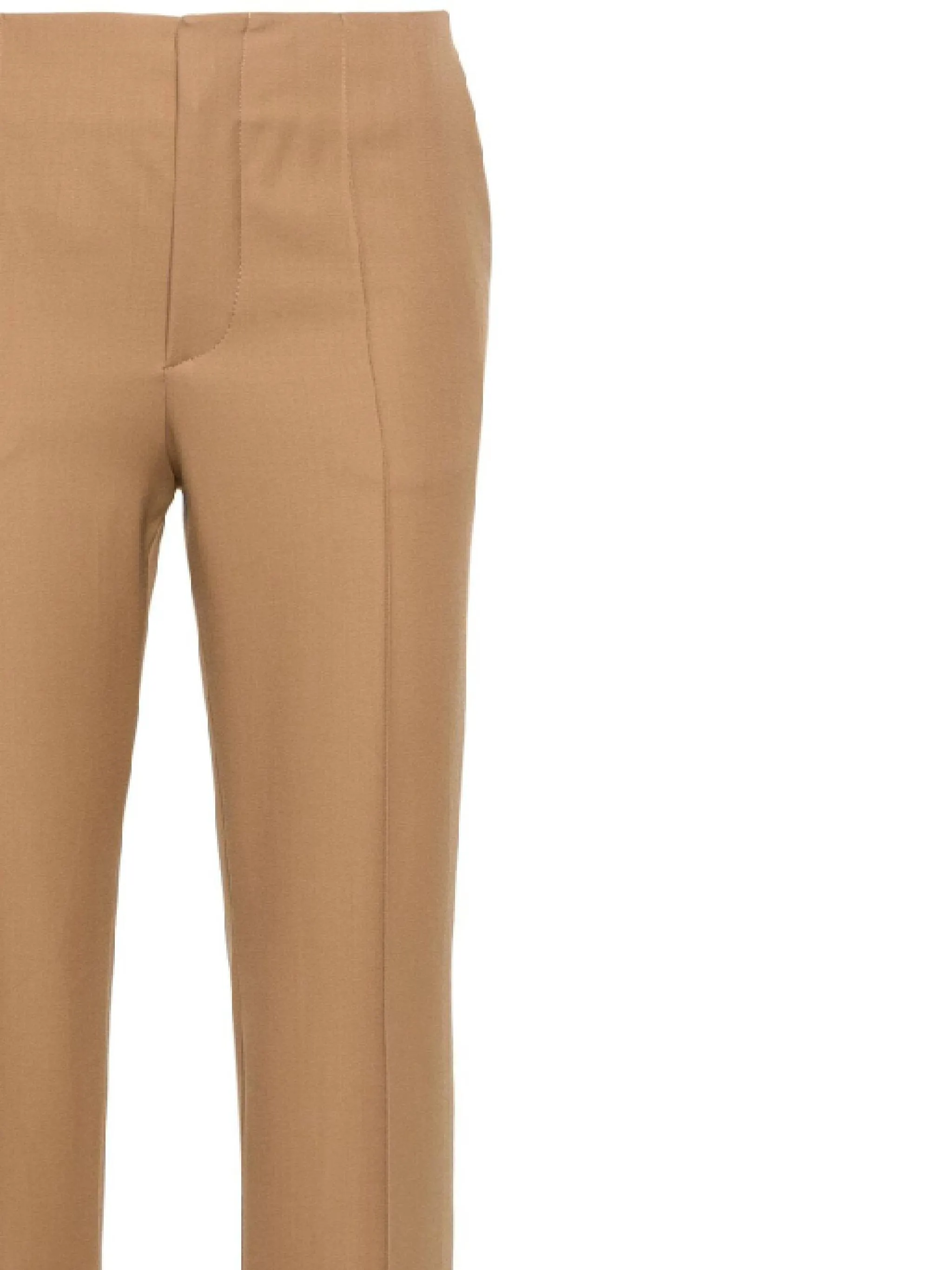 Coconut Brown Relaxed Fit Trousers