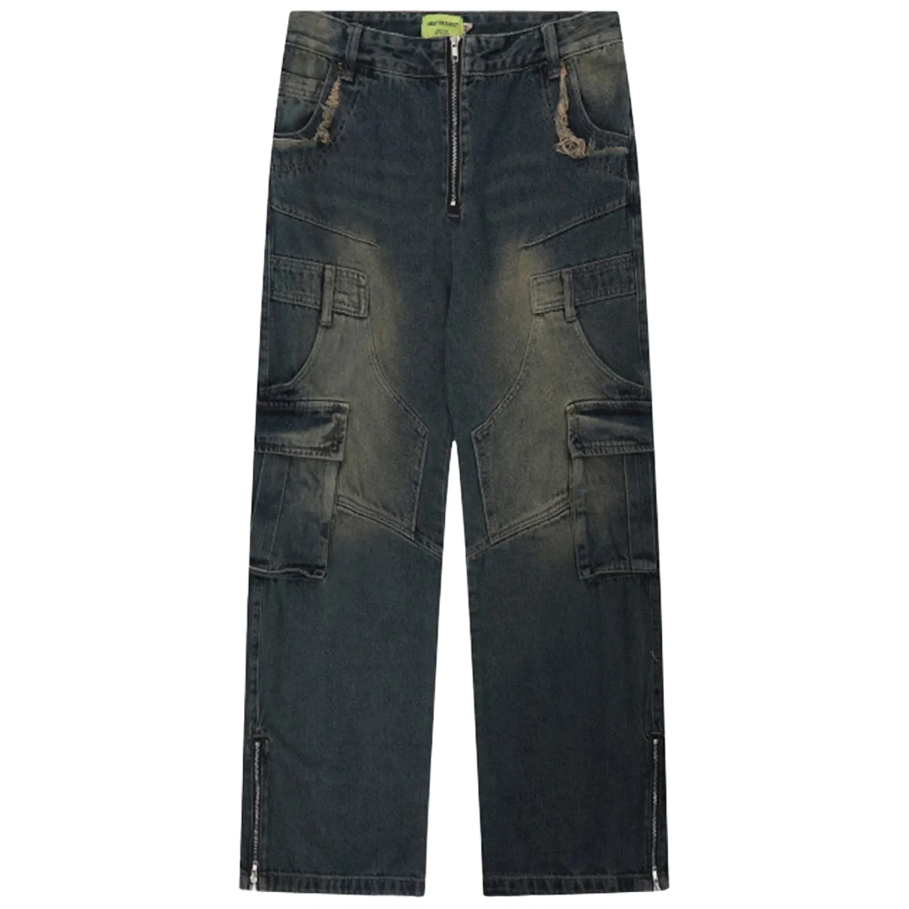 Cosmic Retro Side-Zip Cargo Denim