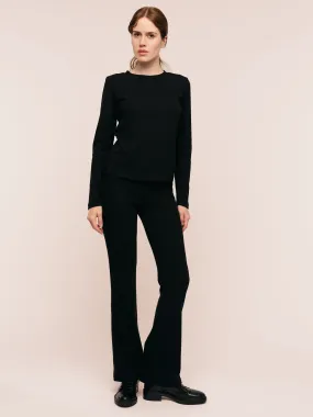 Daniela Rib Trouser - Black