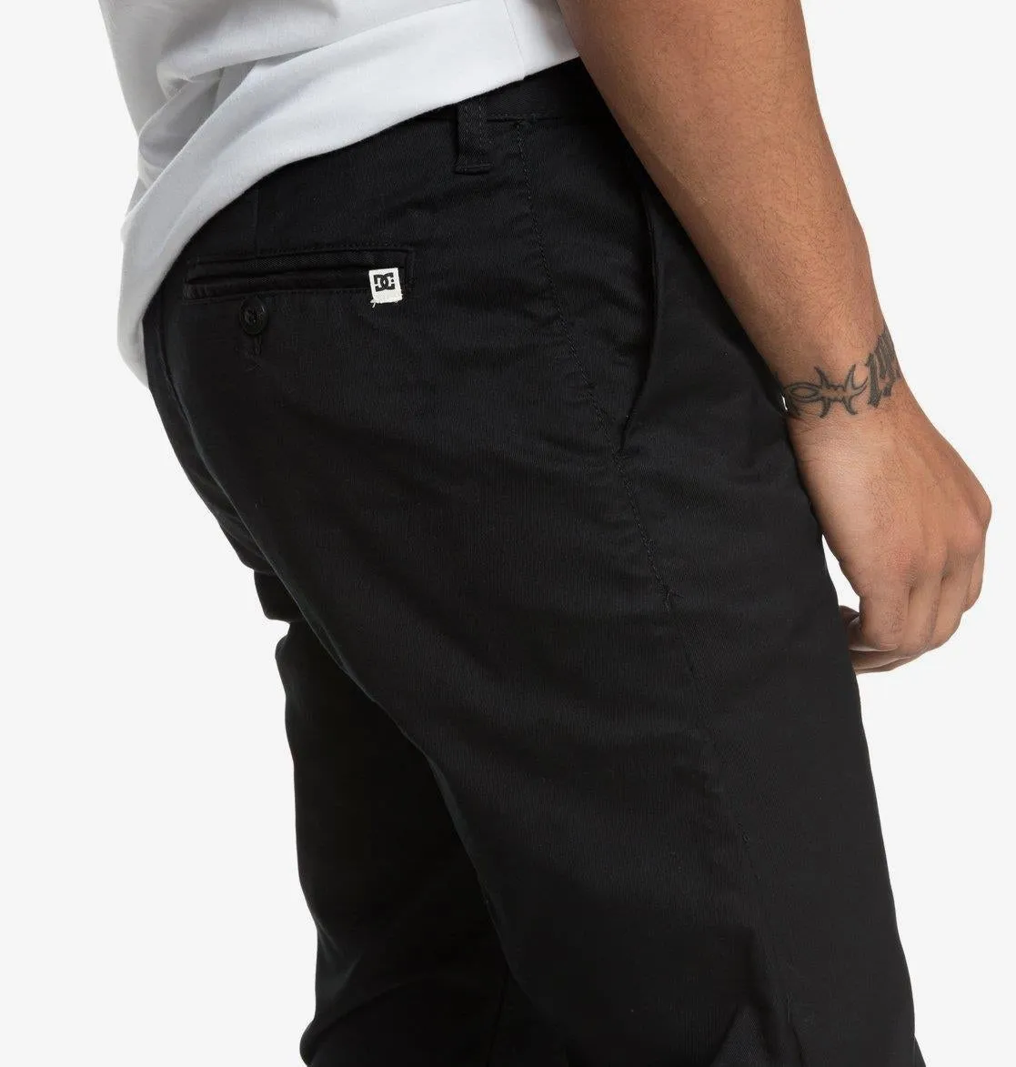 DC Shoes Worker Straight Fit Chino Pants Black