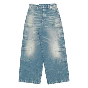 DENIM CARGO PANTS