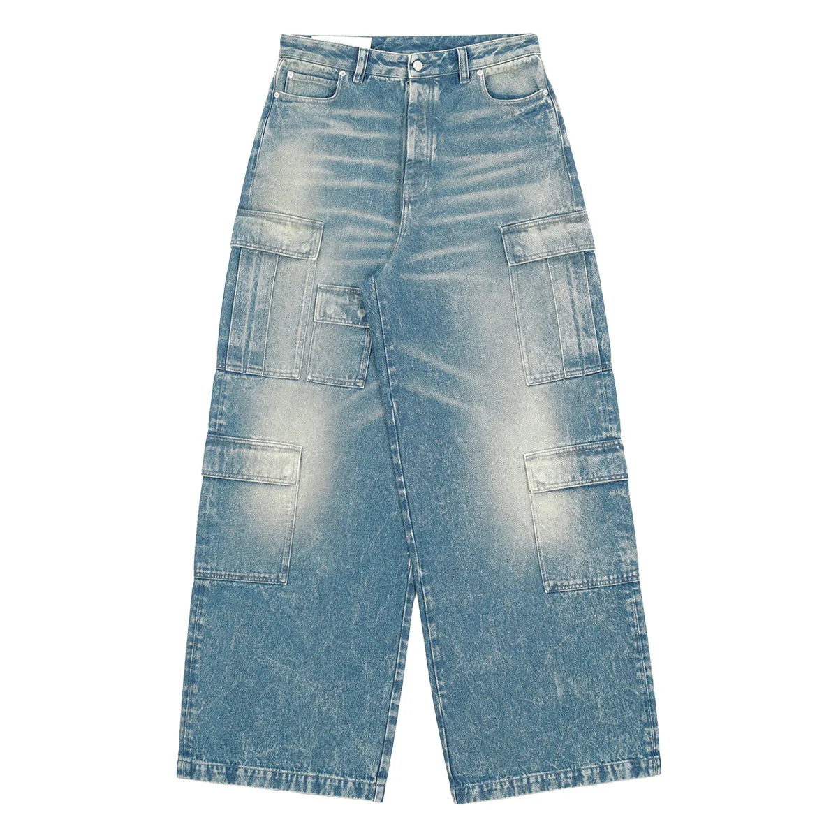 DENIM CARGO PANTS