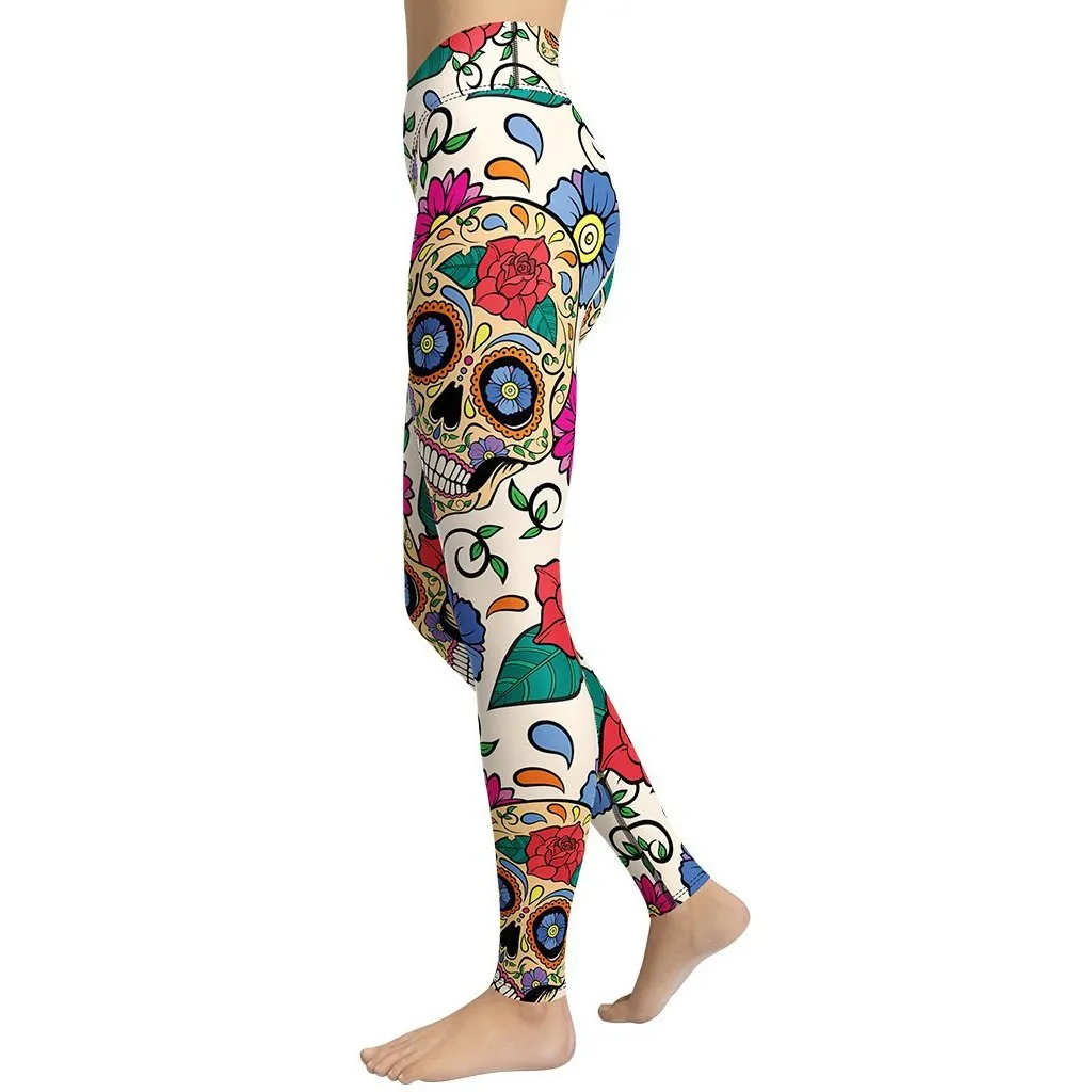 Dia de Muertos Yoga Leggings