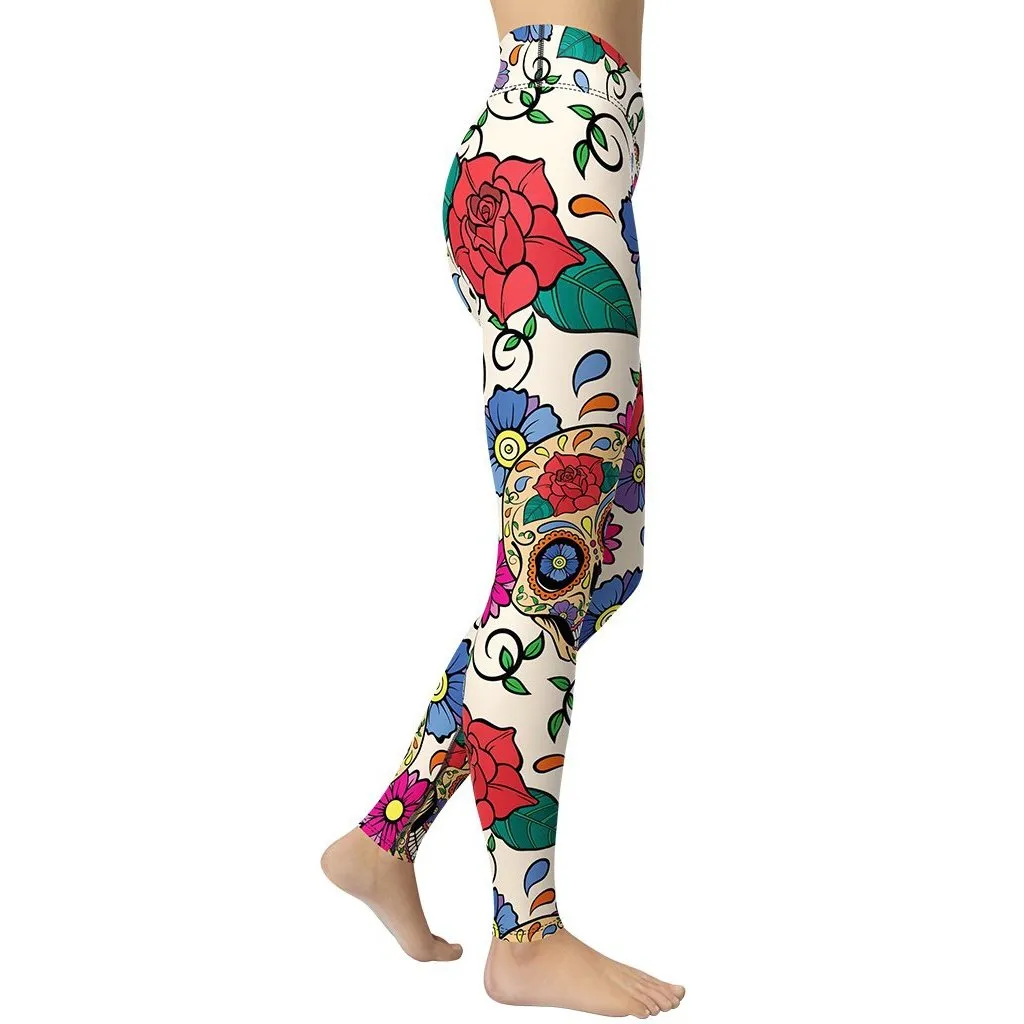 Dia de Muertos Yoga Leggings