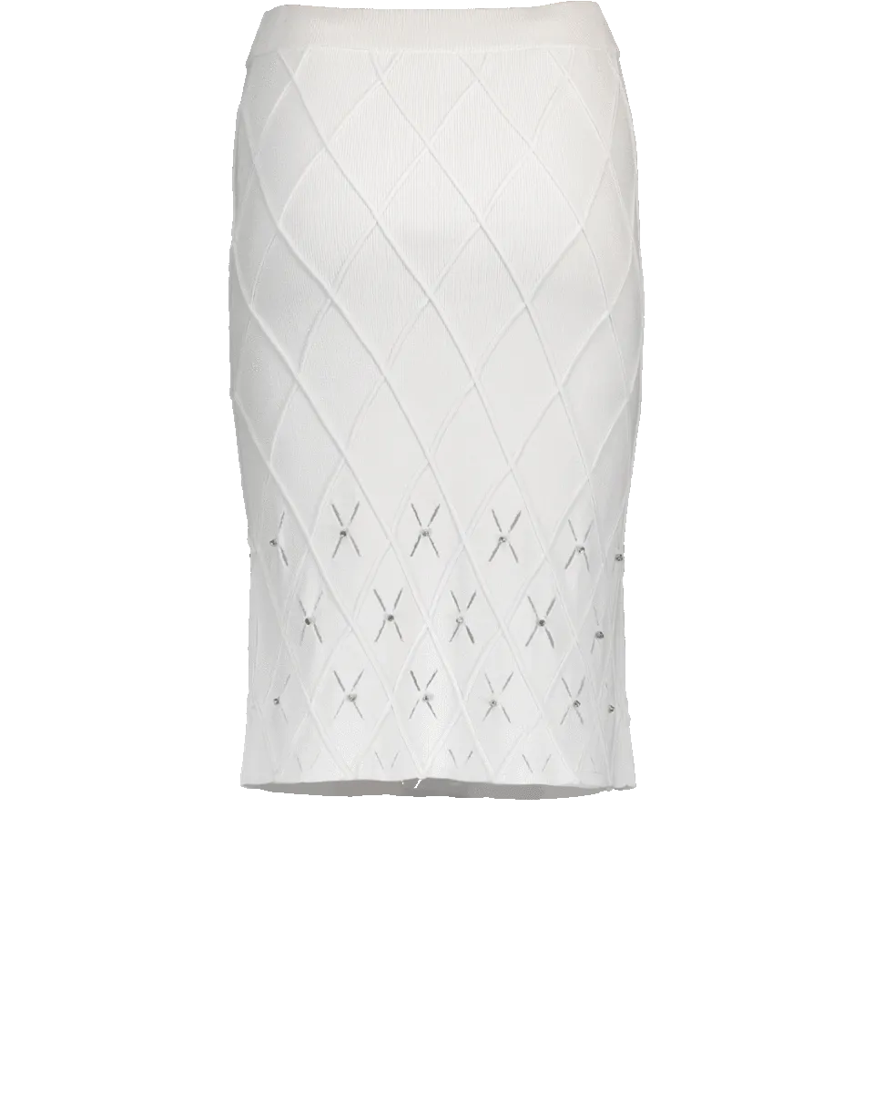 Diamond Argyle Pencil Skirt