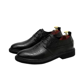 Embossed Lace Up Oxford for Men