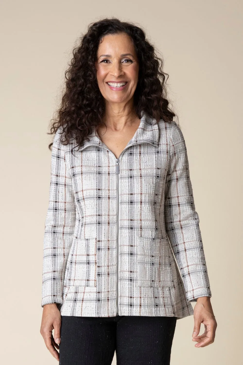 Fall Feels Plaid Swing Jacket