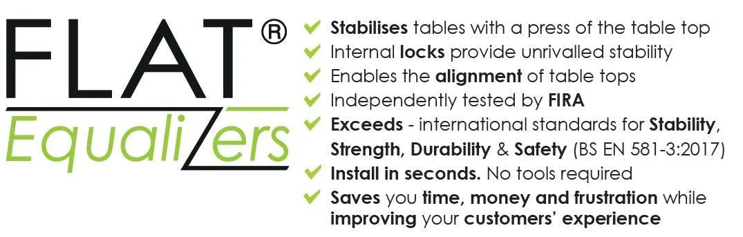 FLAT Table Base Equalizers | In Stock