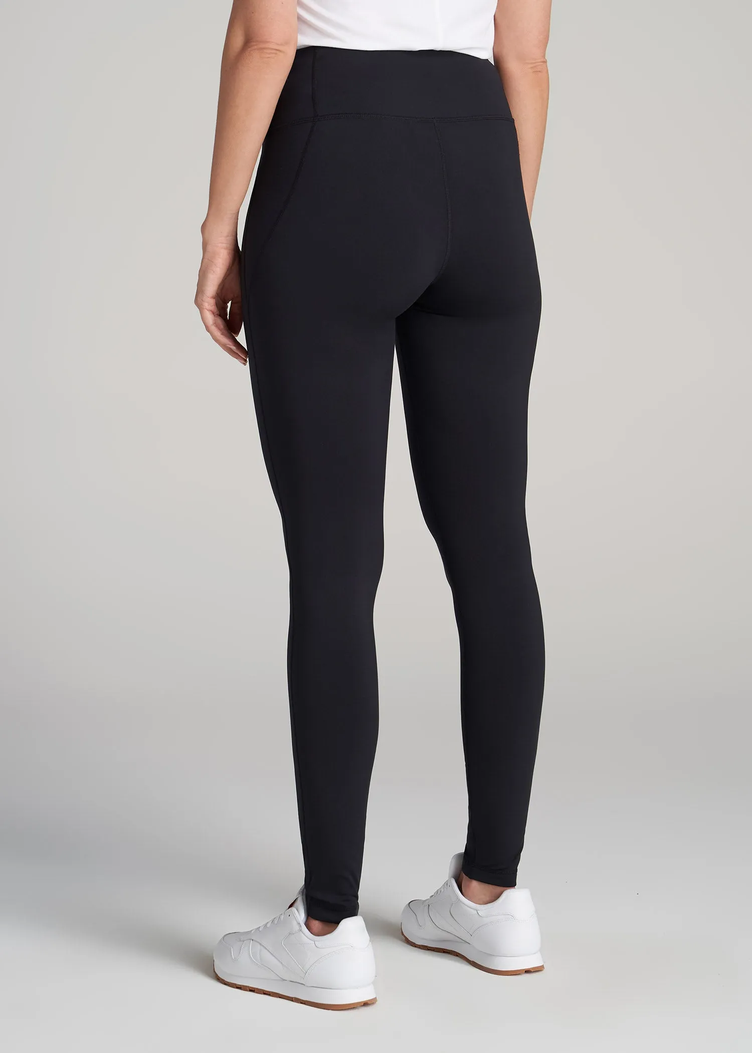 Fleece Lined Women's Tall Leggings in Black