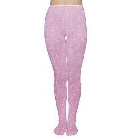 Fluffy Constellation Pink Tights