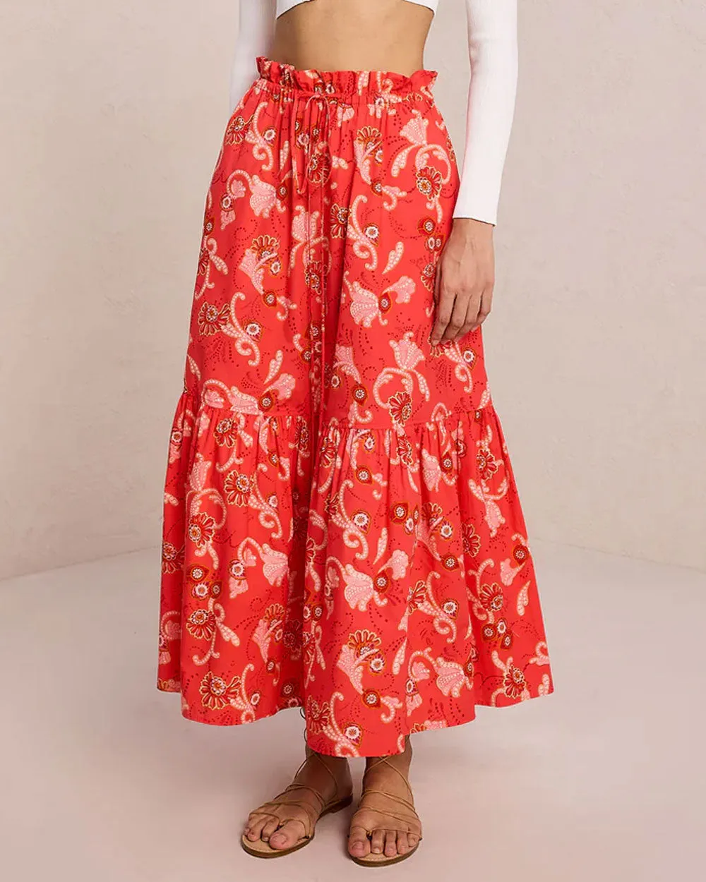 Francis Cotton Midi Skirt