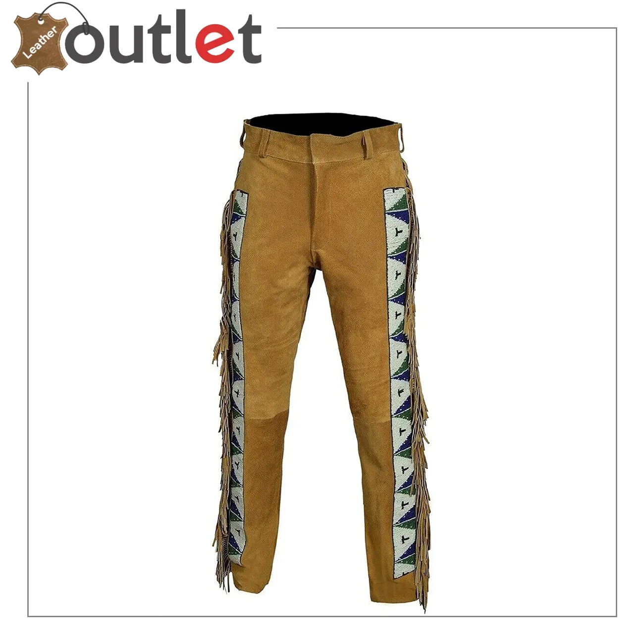 Genuine leather cargo pant