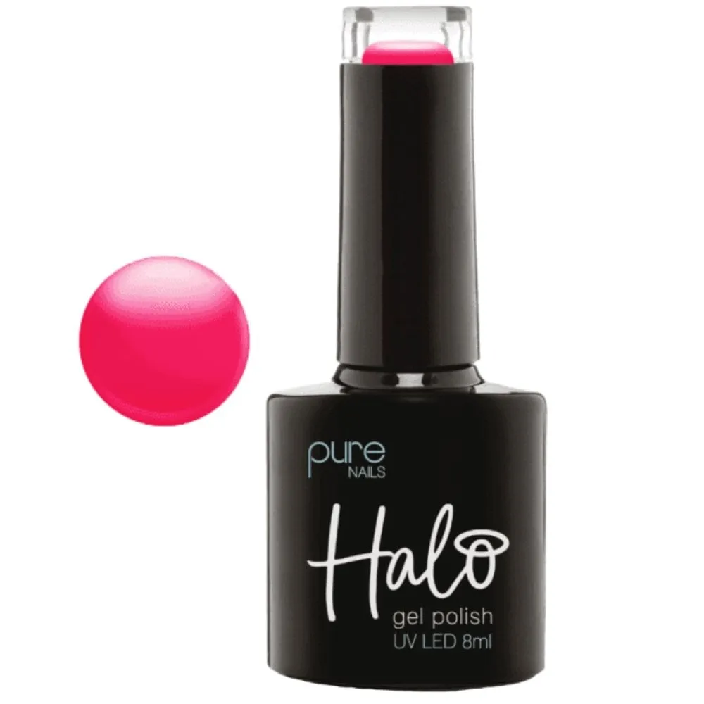 Halo Stained Glass Neon Pink Gel Polish 8ml