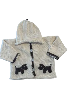 Hand Knit Dog Cardigan