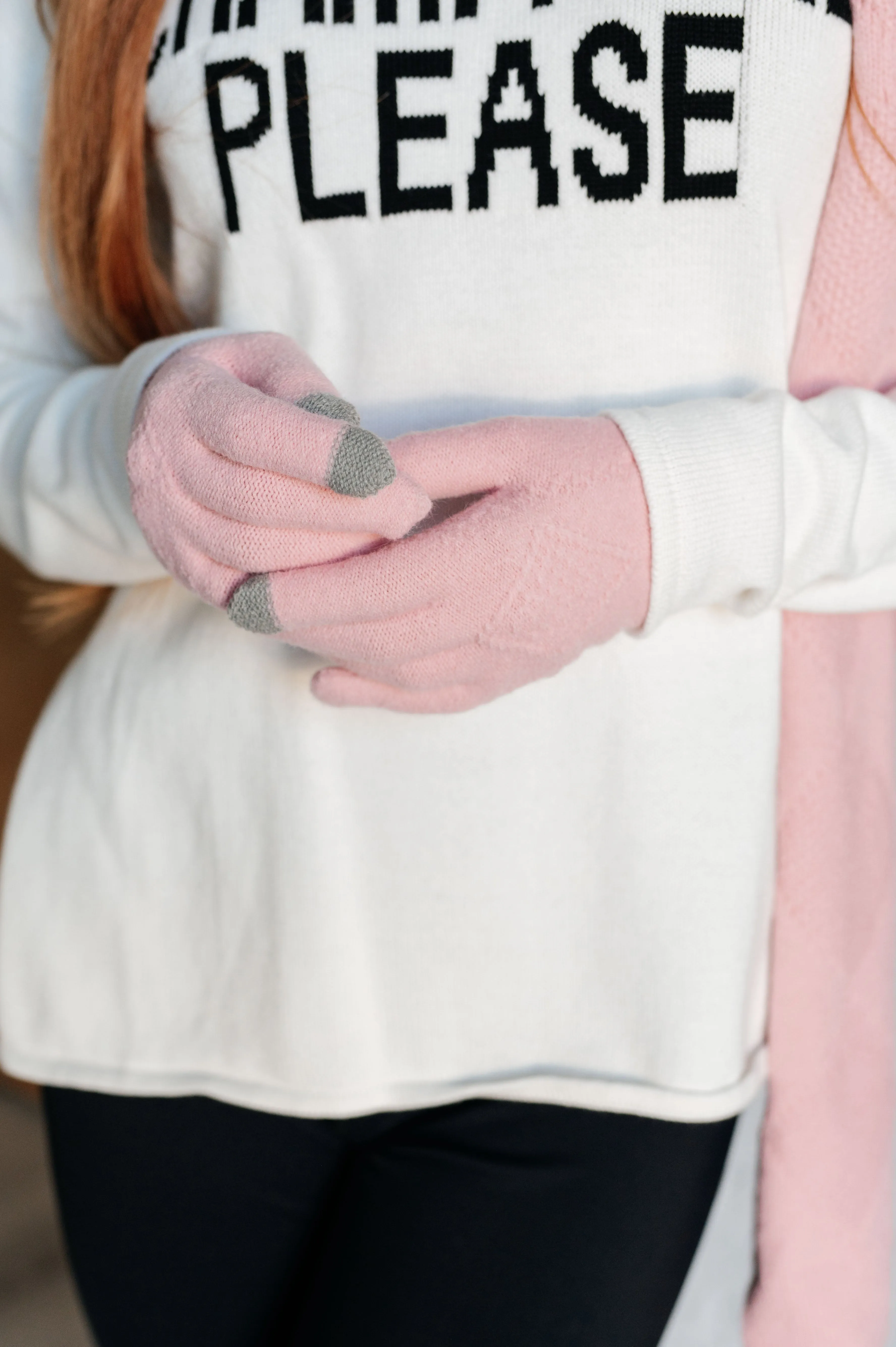 Hazel Blues® |  Jane Frost Beanie, Glove, and Scarf Set in Pink