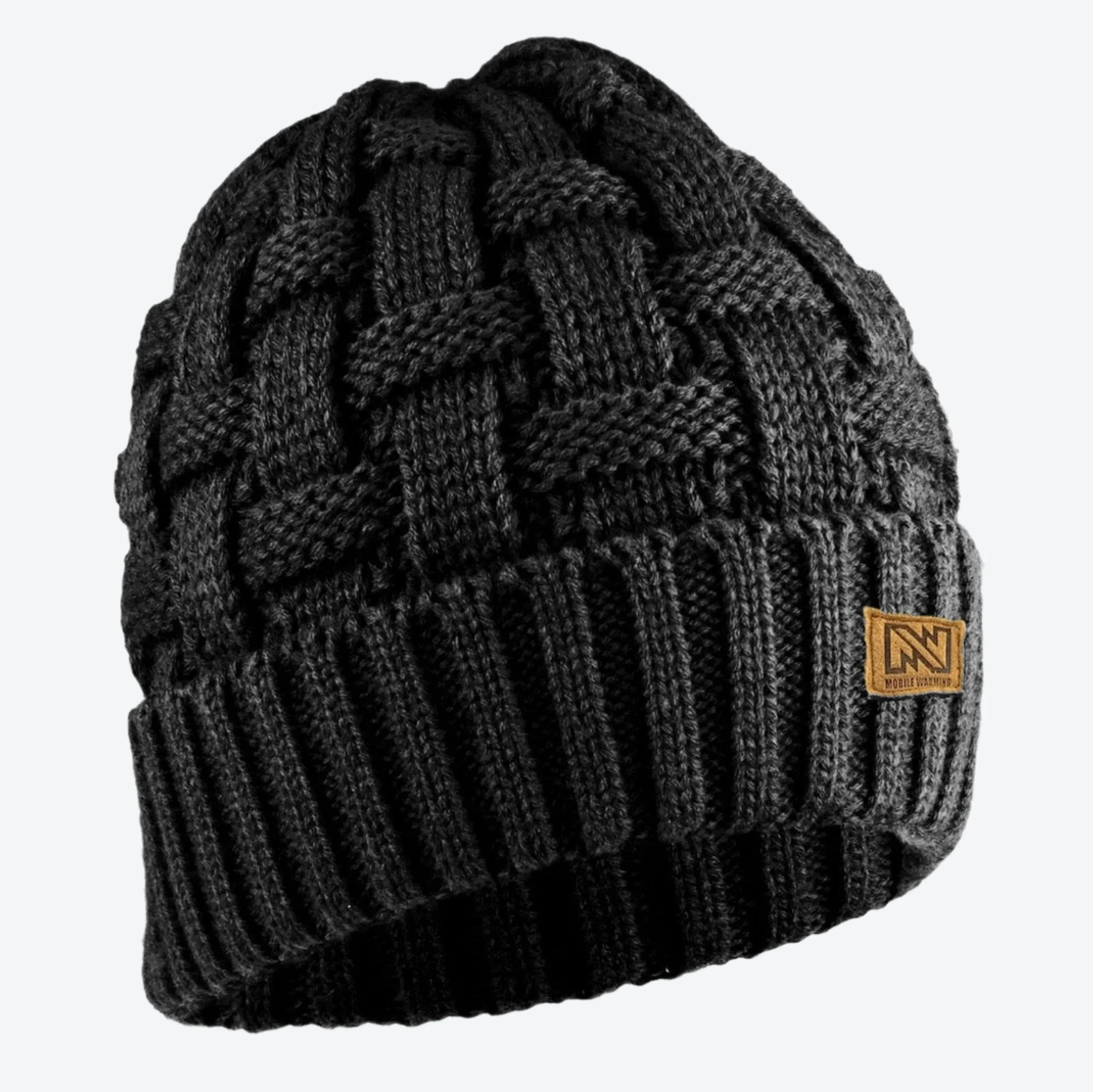 Heated Cable Knit Beanie