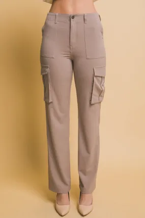 High Rise Cargo Pants with Pockets