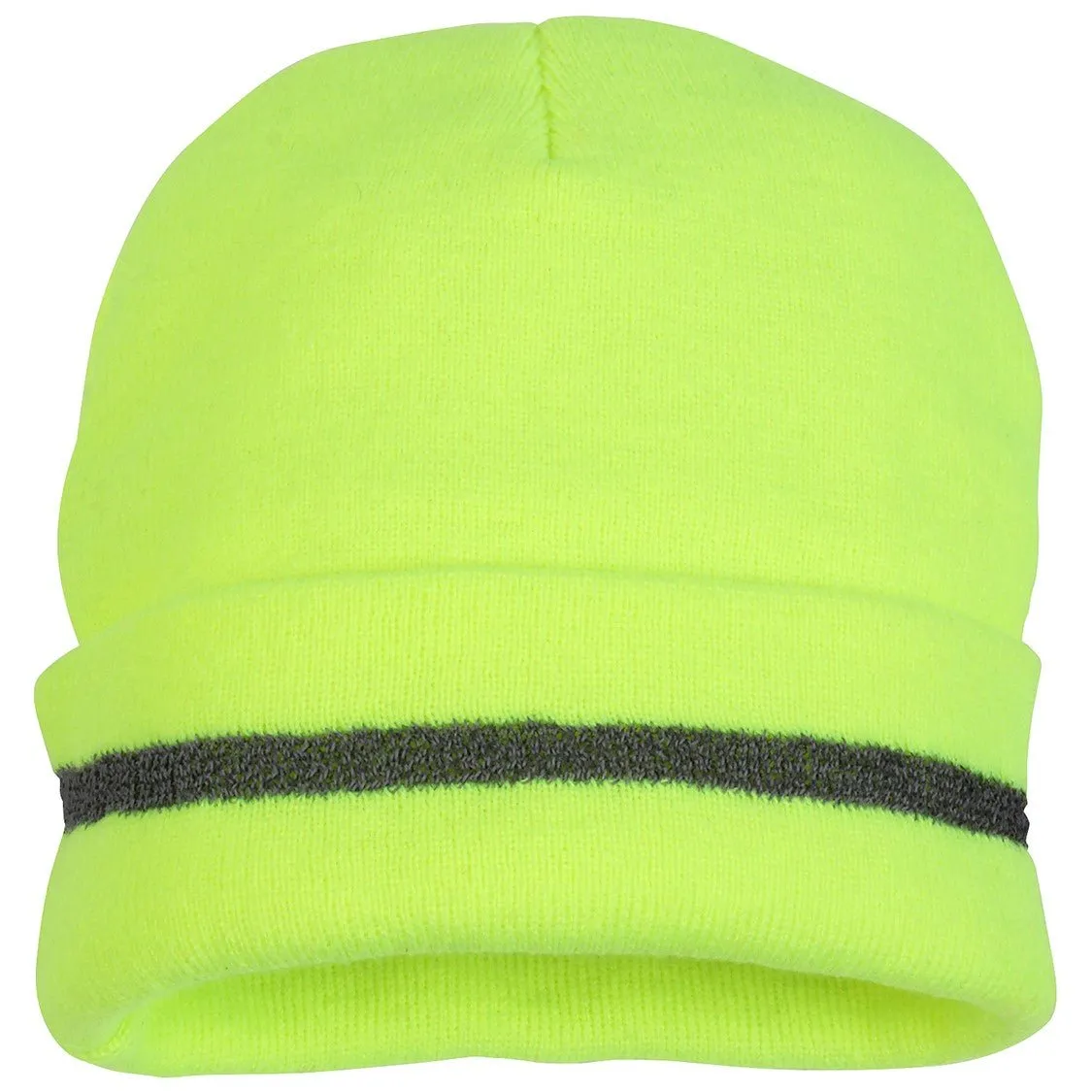 High Visibility Yellow or Orange Knit Cap (PK 12 Hats)