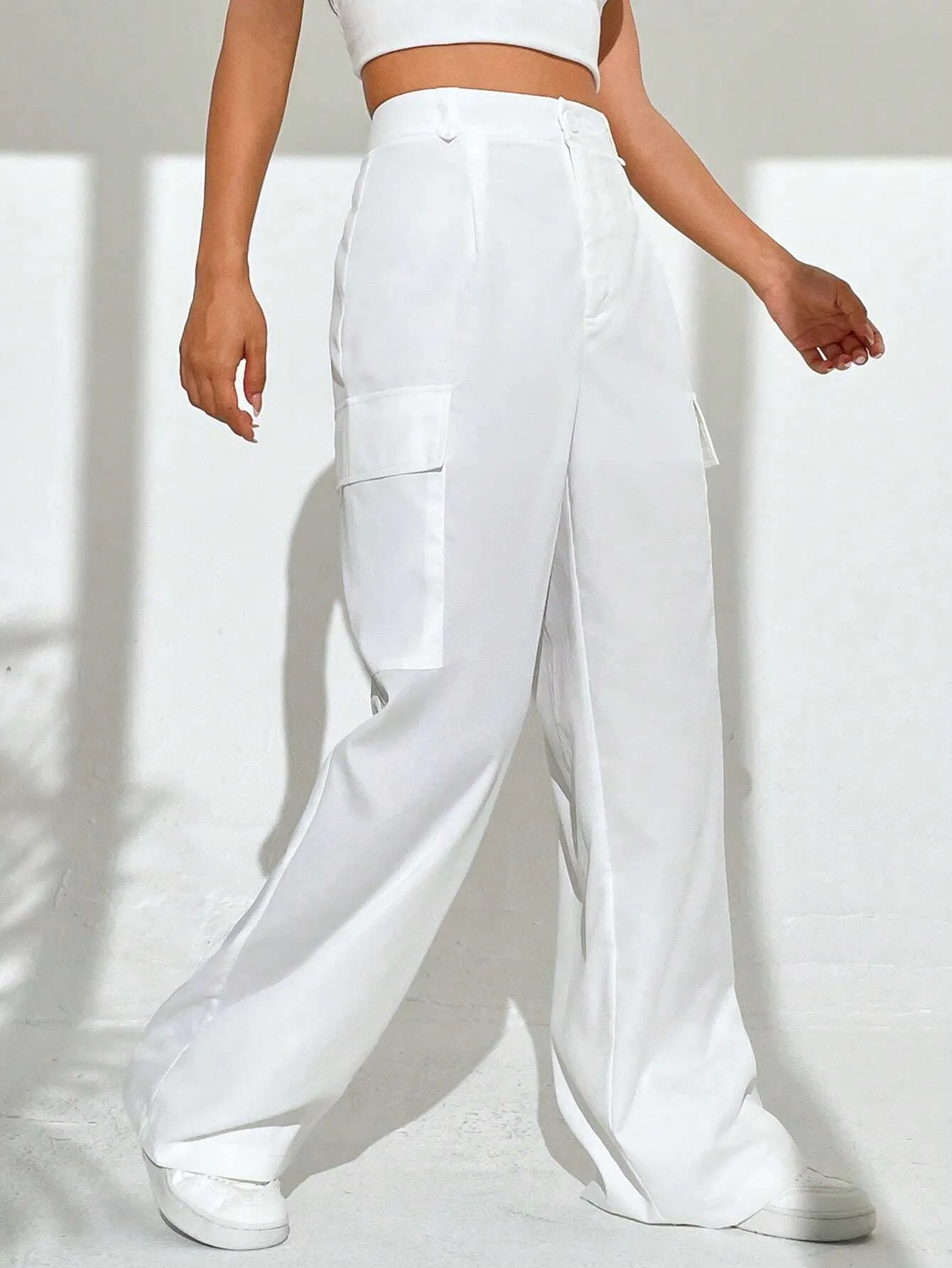 High Waist Loose Cargo Pant