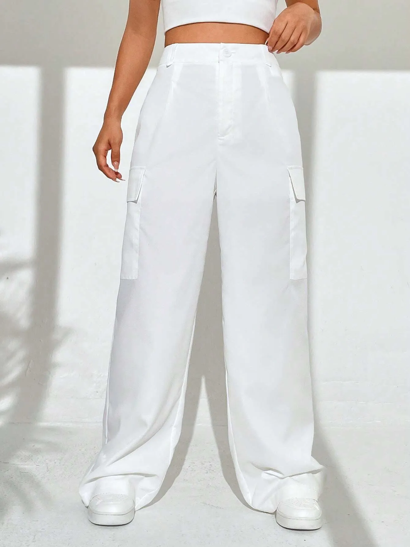 High Waist Loose Cargo Pant