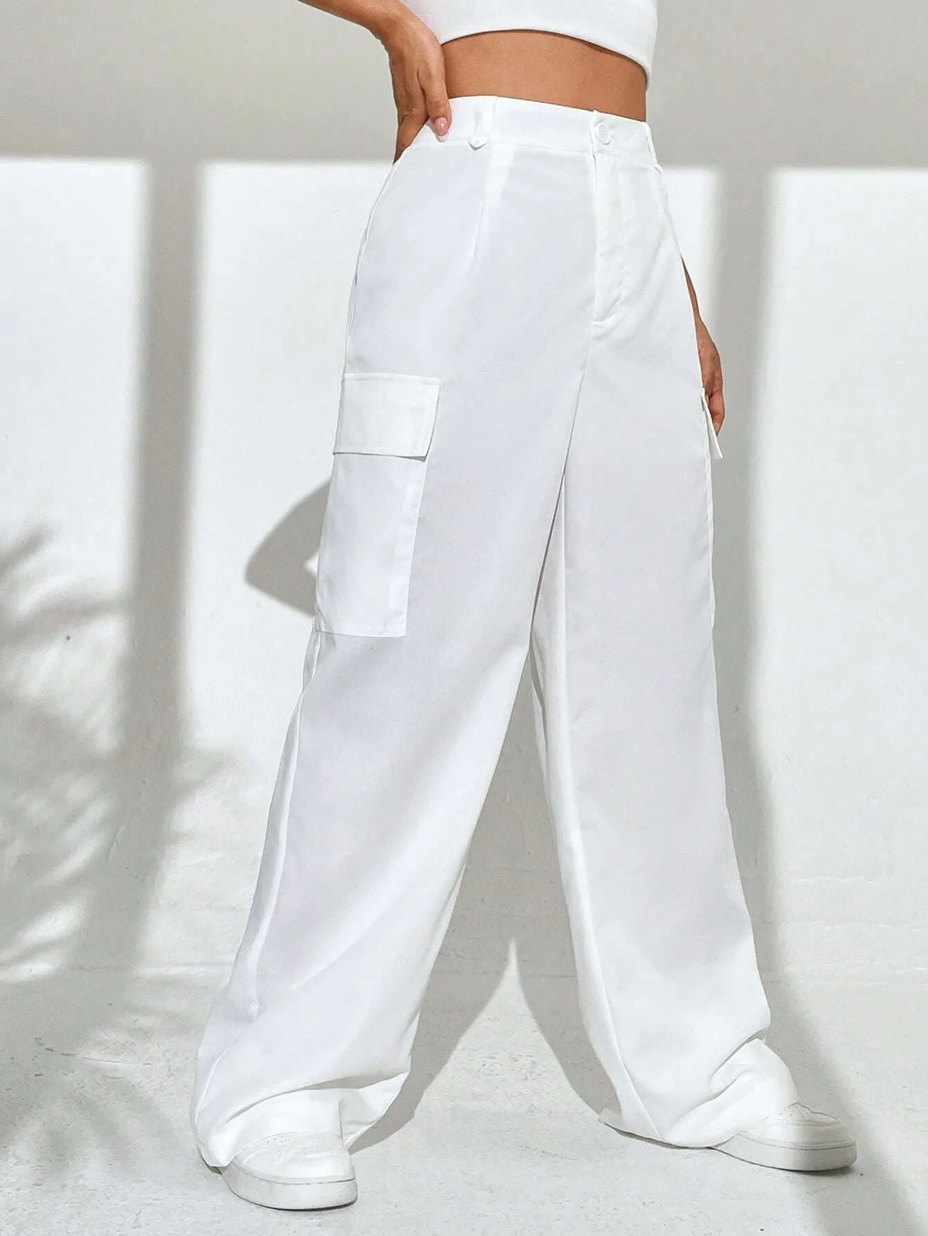 High Waist Loose Cargo Pant