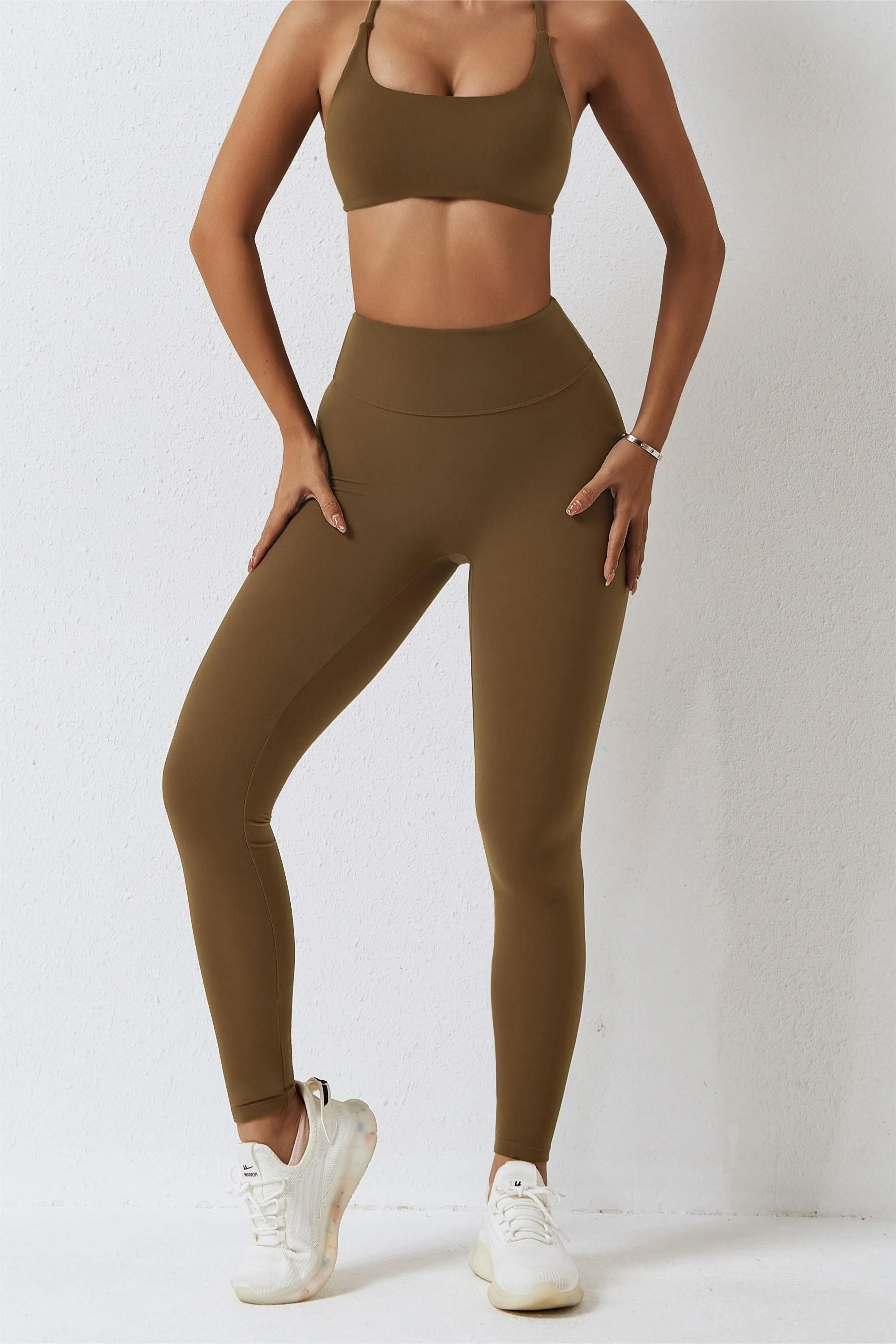 High-Waist Seam Free Scrunch Leggings