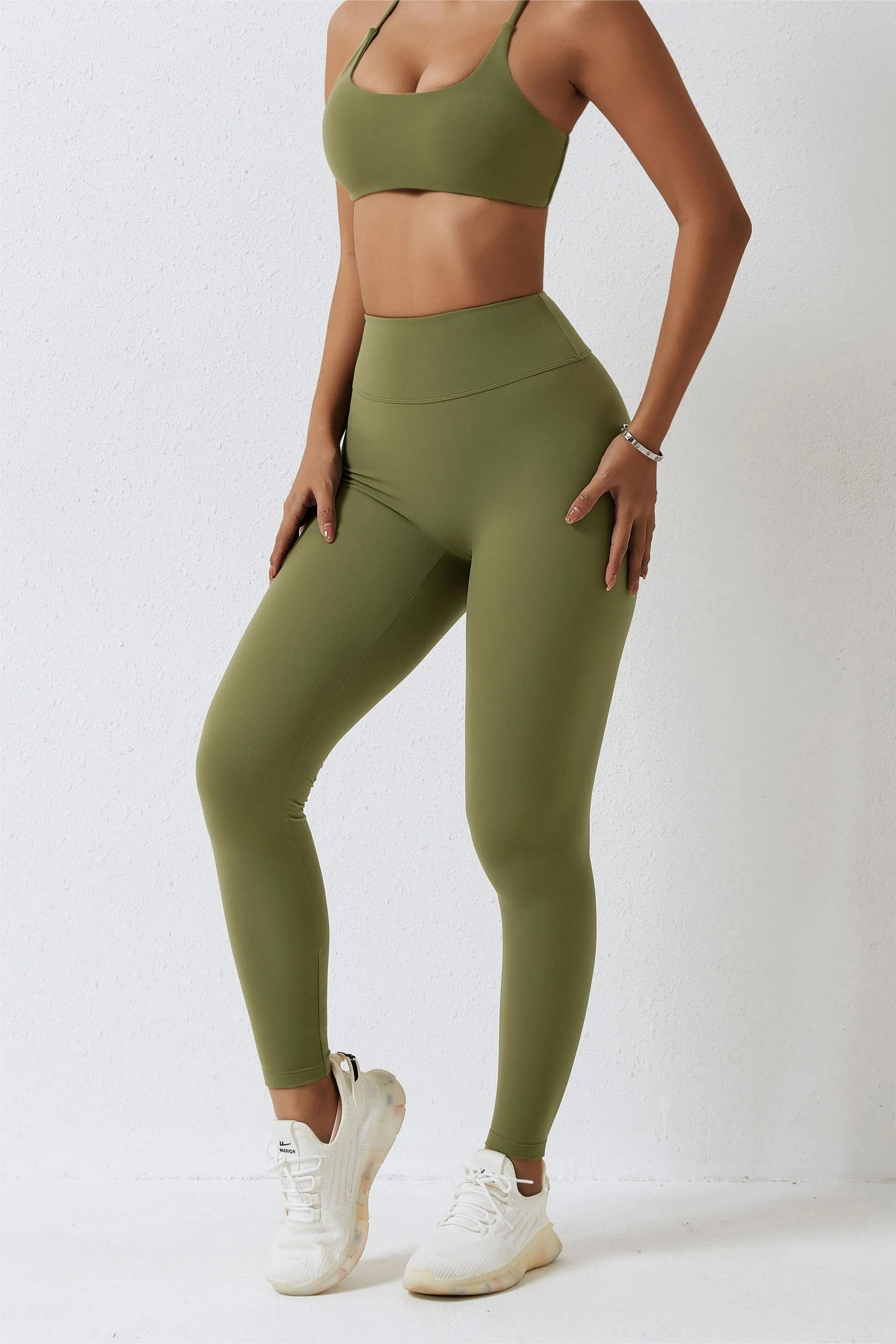 High-Waist Seam Free Scrunch Leggings