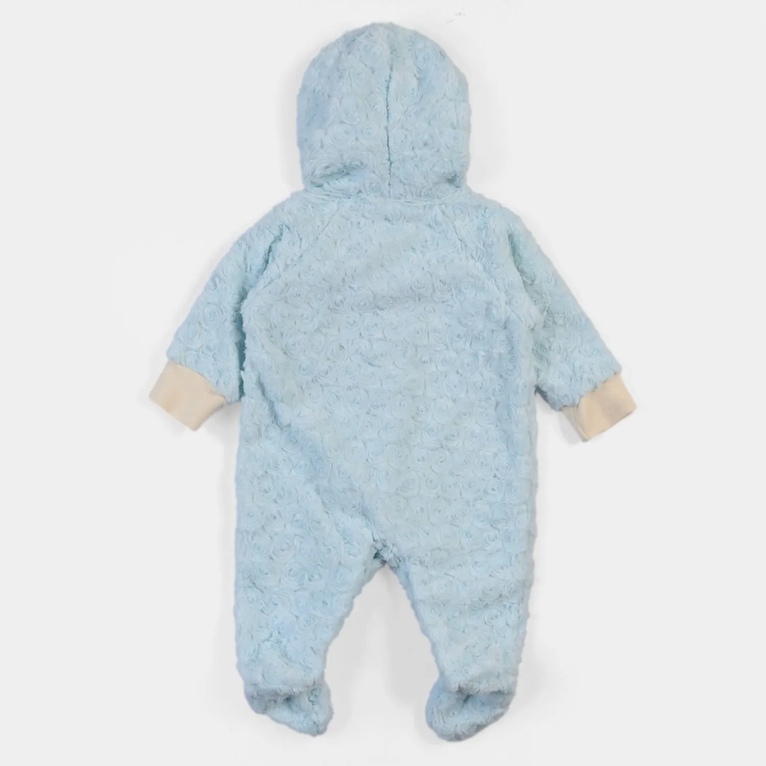 Infant Boys Knitted Character Romper - Sky Blue