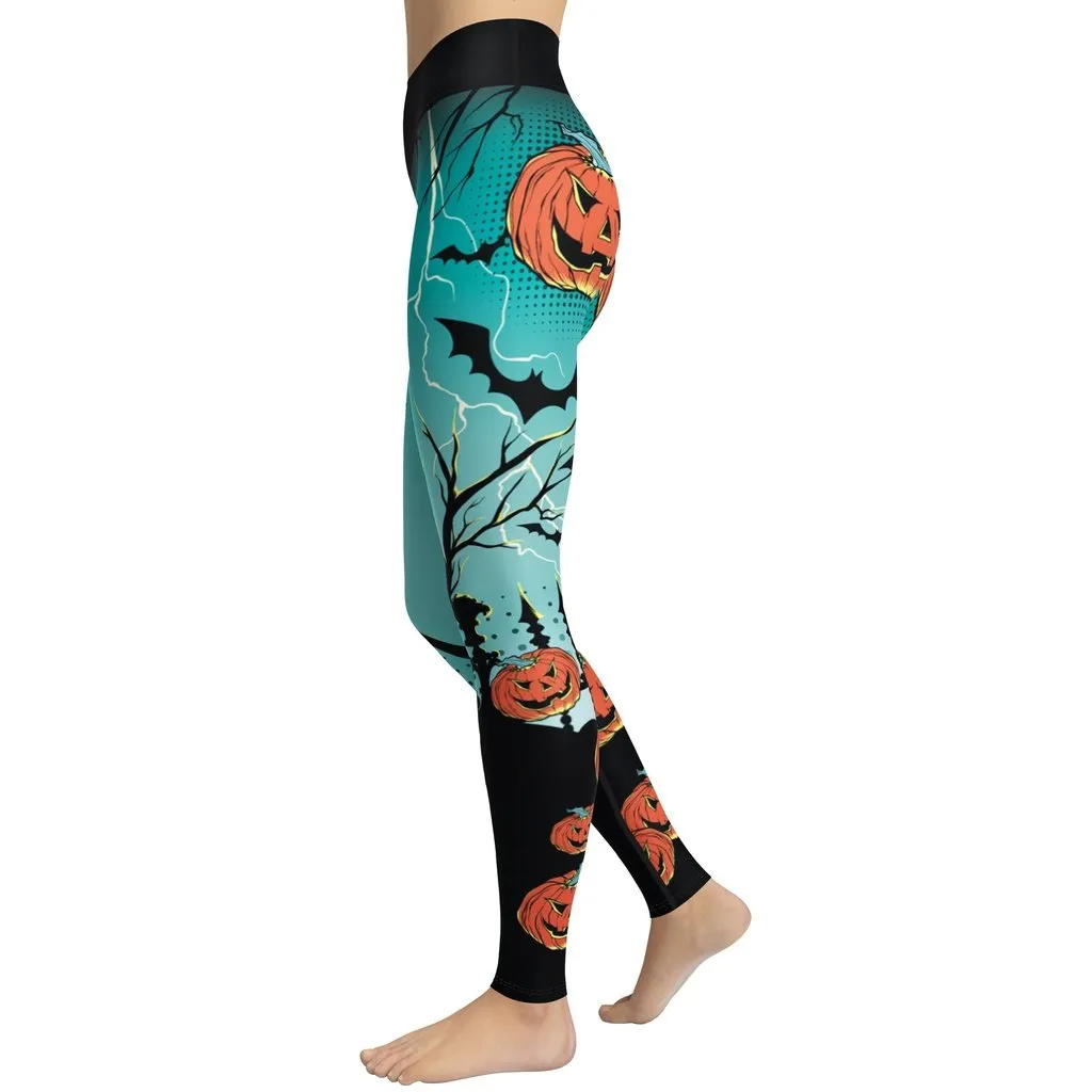 Jack O'Lantern Yoga Leggings