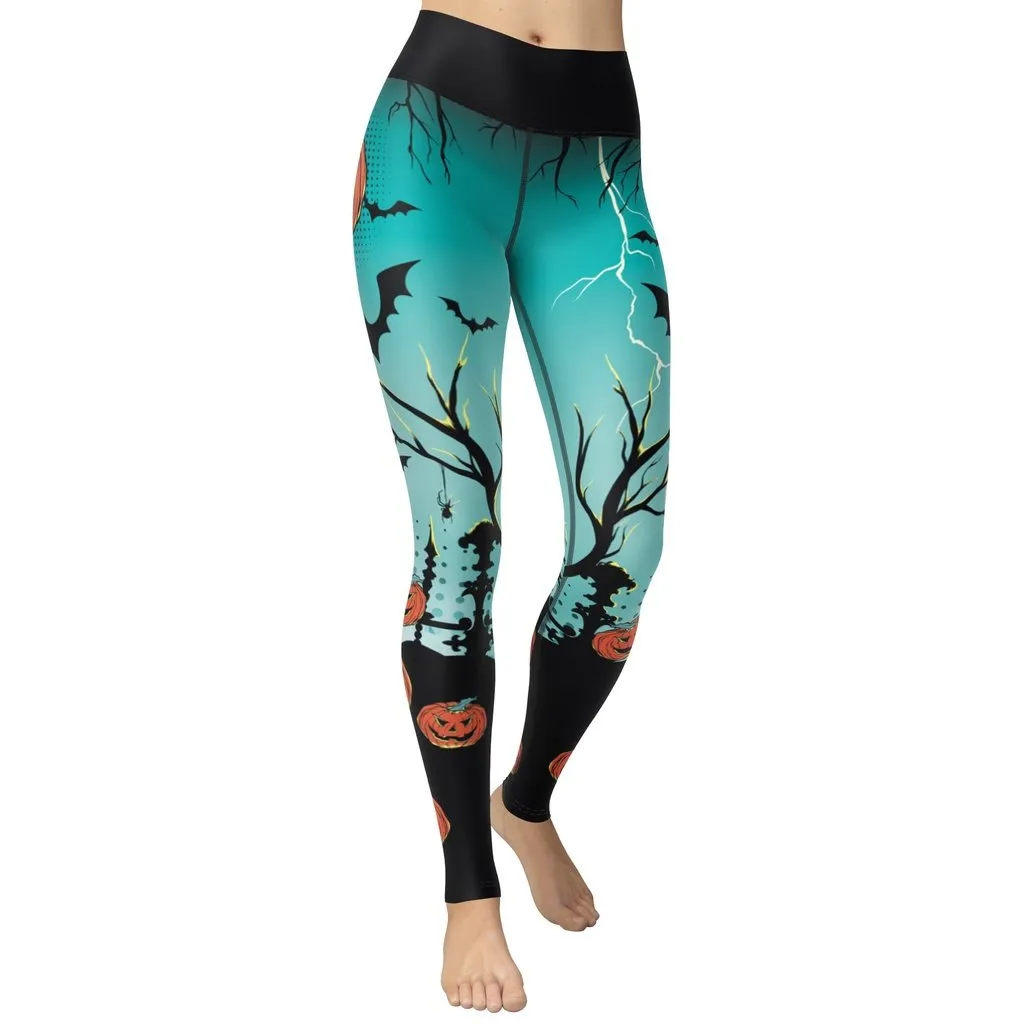 Jack O'Lantern Yoga Leggings