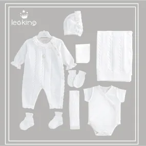 Leo King- 7 piece gift set Ruffle Set, White