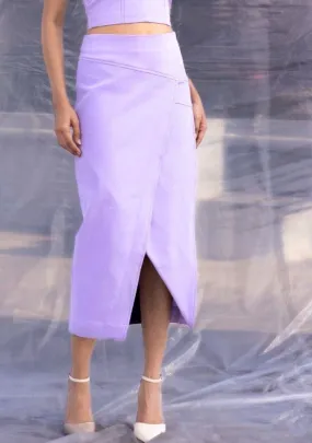 Lilac Denim Skirt