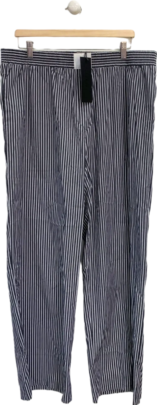 Lioness Black and White Pinstripe Trousers UK XXL