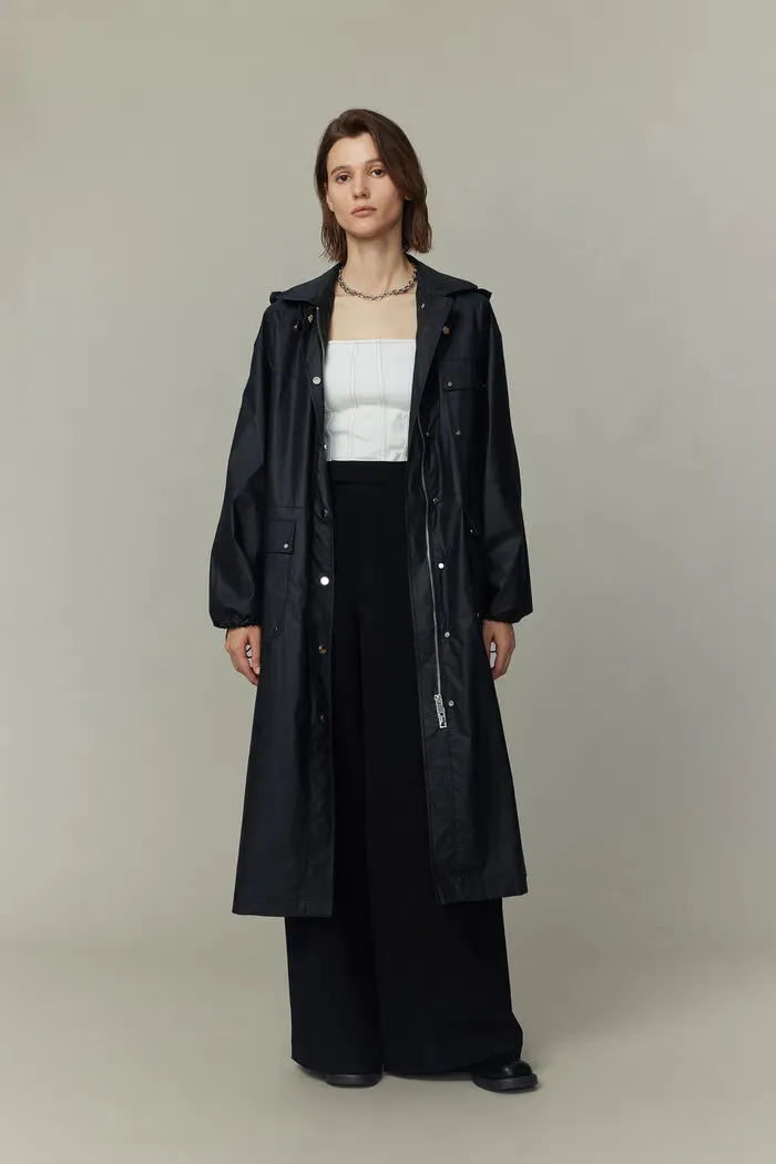 Madeasa Hooded Trench Coat