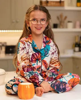 Maple Girls Pumpkin Print Pyjama Set